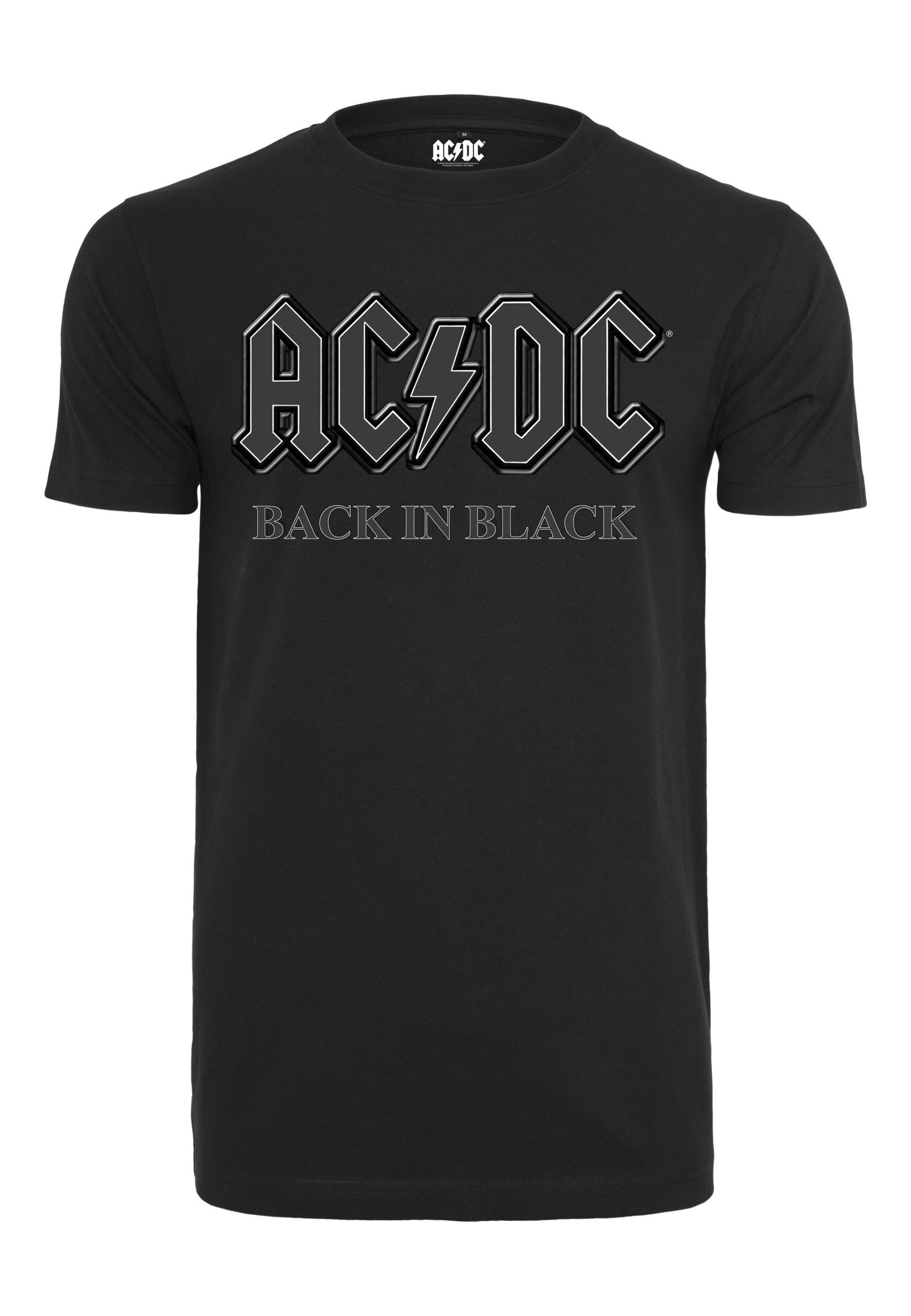 Merchcode T-Shirt Merchcode Herren ACDC Back In Black Tee (1-tlg)