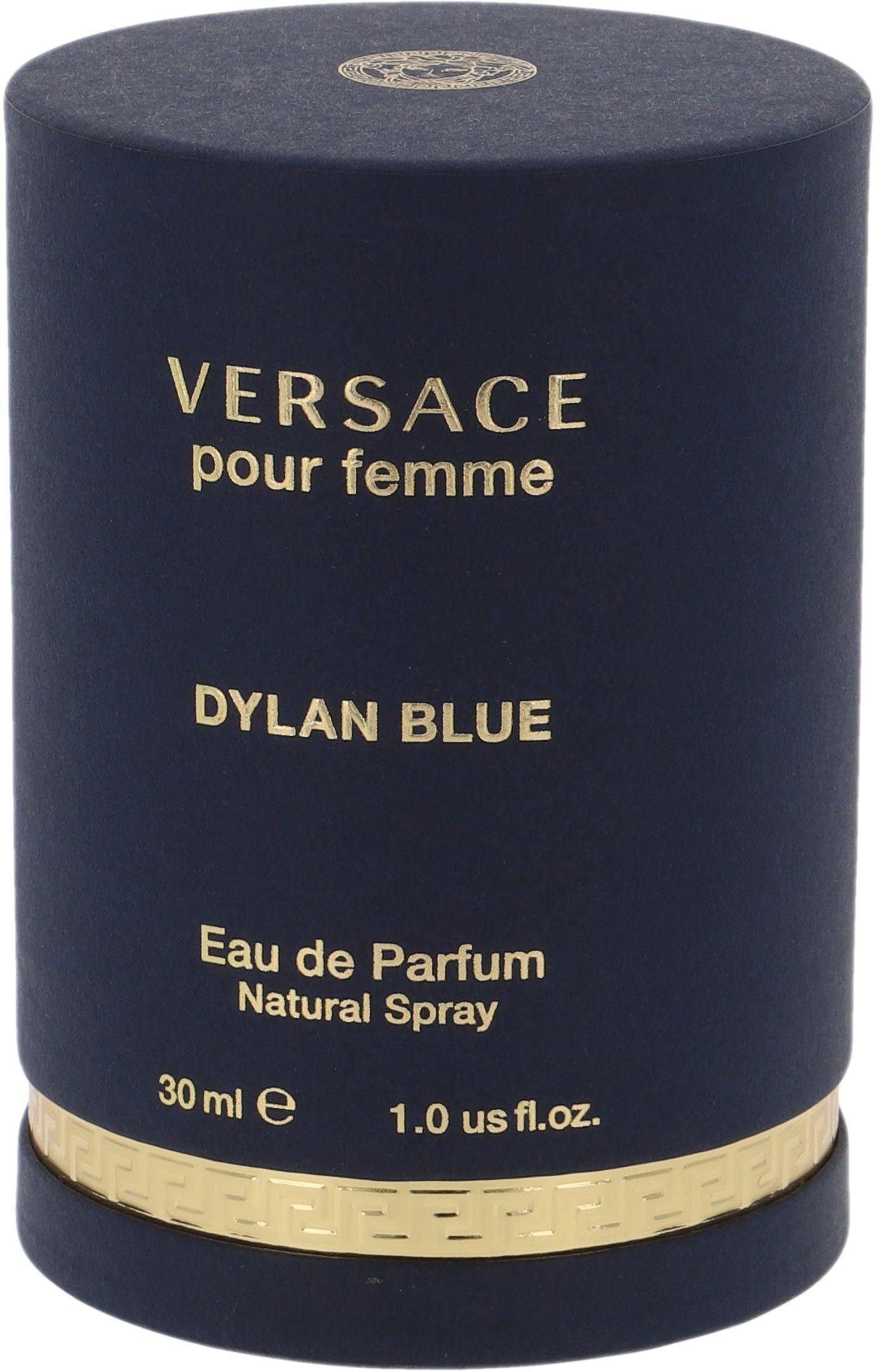 Versace Eau de Parfum DYLAN BLUE EDP, mit holzig-fruchtiger Note