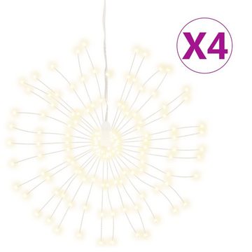 vidaXL Dekolicht Weihnachtsbeleuchtungen Feuerwerk 4 Stk 140 LEDs Warmweiß 17cm Außenbe