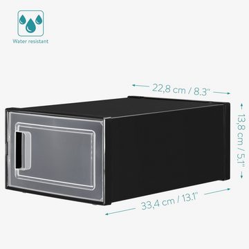 Navaris Aufbewahrungsbox Schuhkasten-Set mit 6 transparenten Boxen und Frontöffnung (6 St)