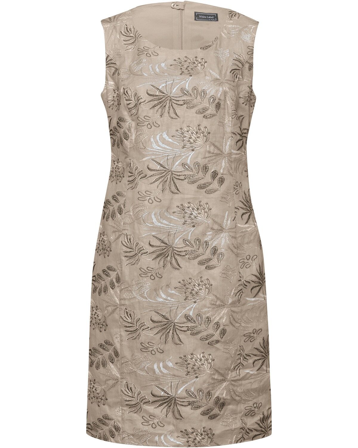 White Label Midikleid Besticktes Leinenkleid günstig online kaufen