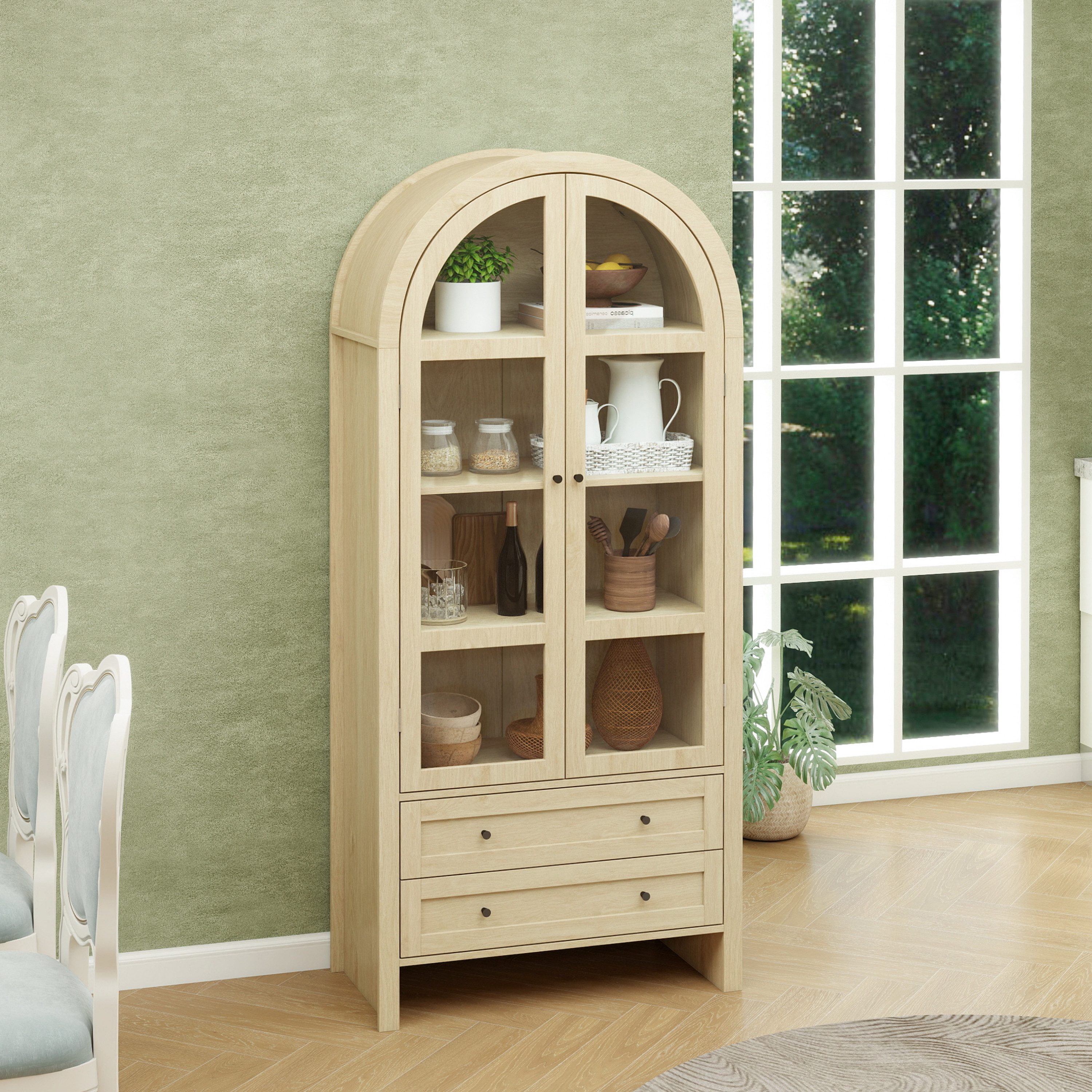 REDOM Hochschrank Aufbewahrungsschrank (79 × 39,5 günstig online kaufen