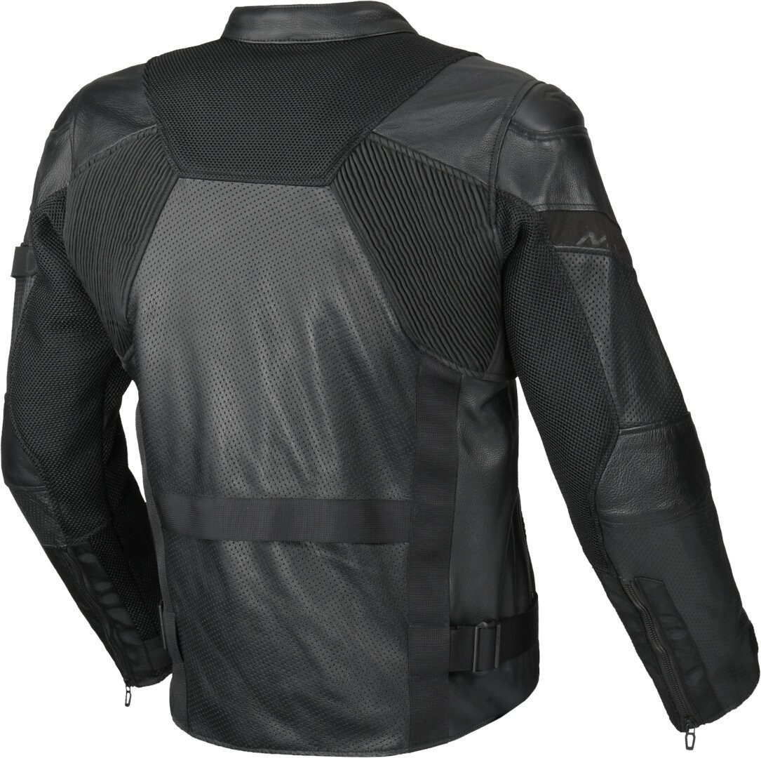 Macna Motorradjacke Olsan Solid perforierte Motorrad Leder- / Textiljacke perforiert