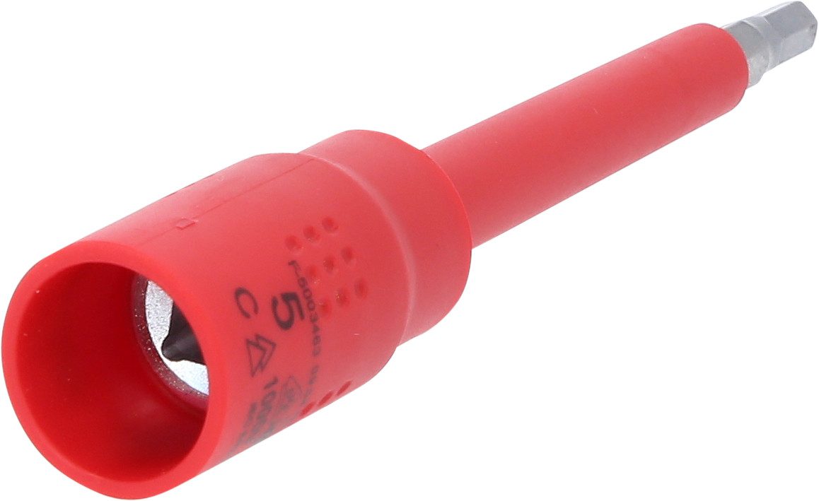KS Tools Stecknüsse 3/8" Isolierte Bit-Stecknuss Innensechskant, 5mm, 122mm lang (118.38