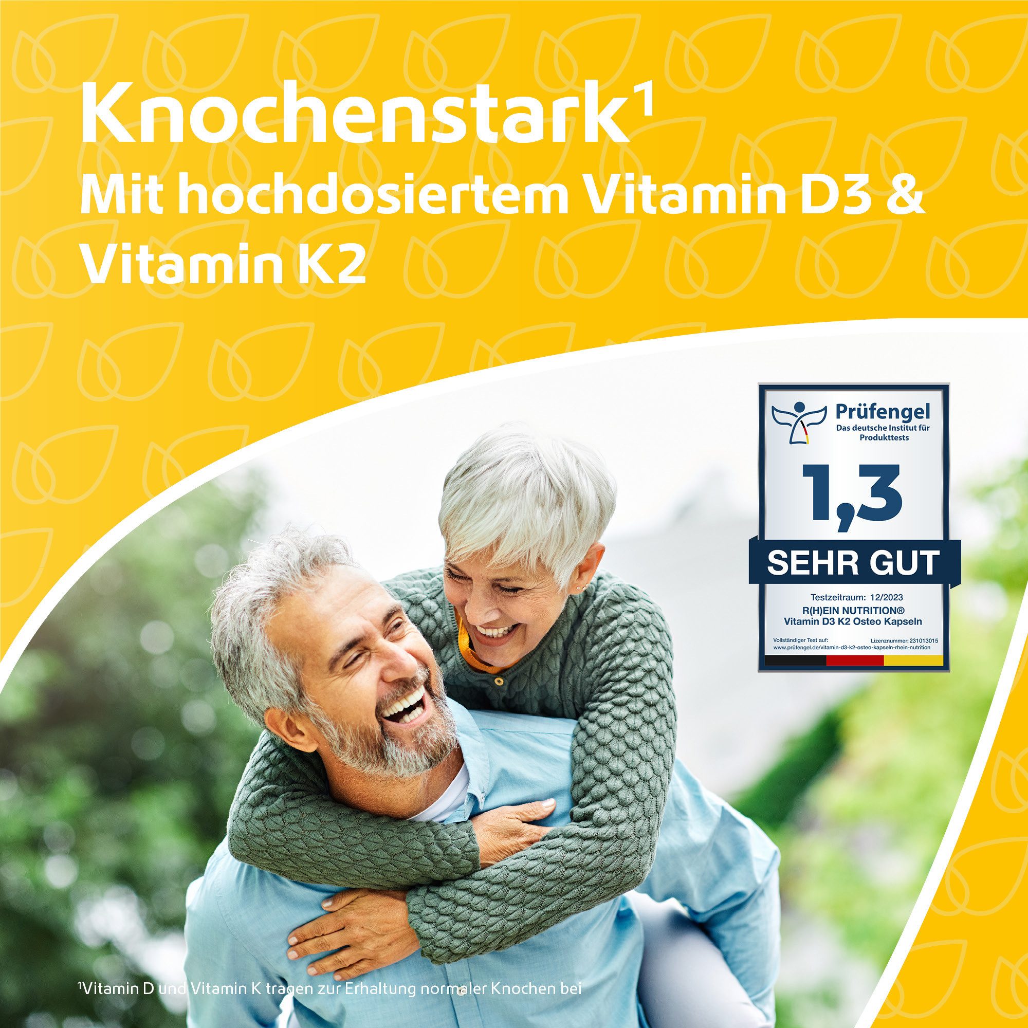 R(h)ein Nutrition Vitamin D3+K2 Osteo Kapseln, 120 St., 25.2 g