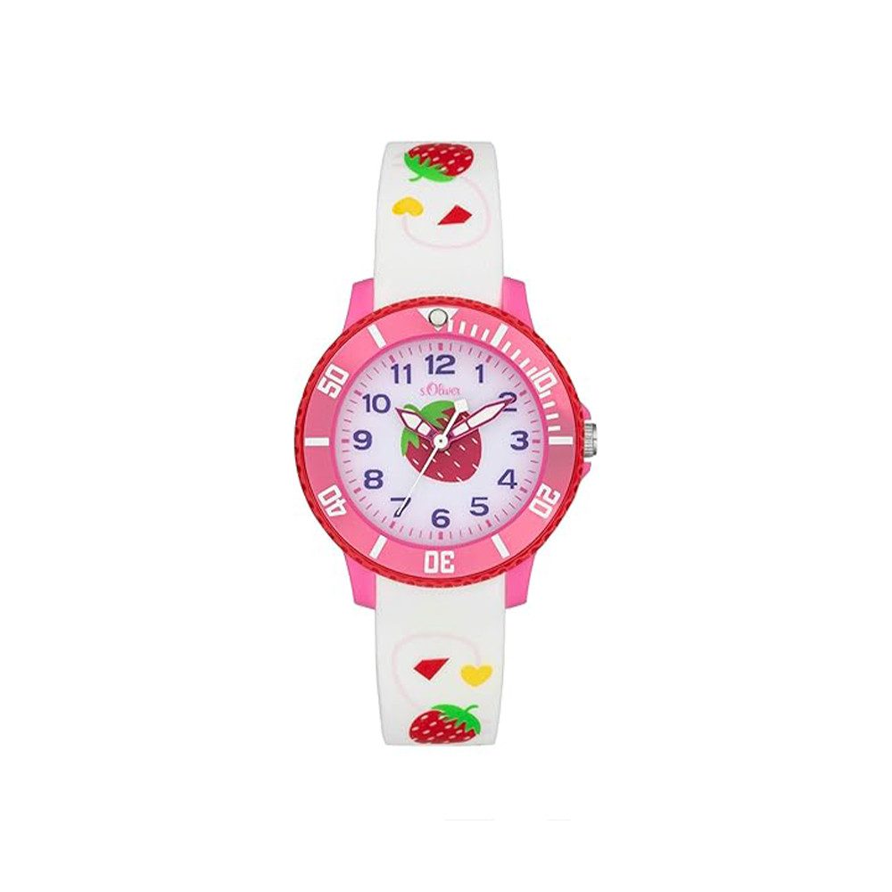 s.Oliver Quarzuhr s.Oliver Armbanduhr mit Silikonarmband SO-4000-PQ, Hochwertiges Produkt mit zeitlosem Design, sorgfältiger Verarbeitung