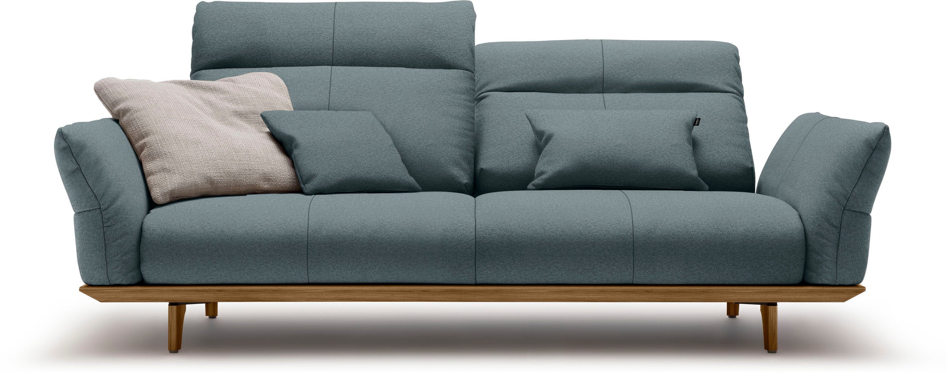 Creation BY ROLF BENZ 3-Sitzer CR.460 Designsofa mit erstklassigem Sitzkomfort, Sockel in Nussbaum, Füße Nussbaum, Breite 208 cm