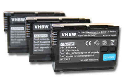 vhbw kompatibel mit Nikon D810a, D850, Z6, Z7, Z5, Z6 II, Z7 II, Z8 Kamera-Akku Li-Ion 1400 mAh (7 V)