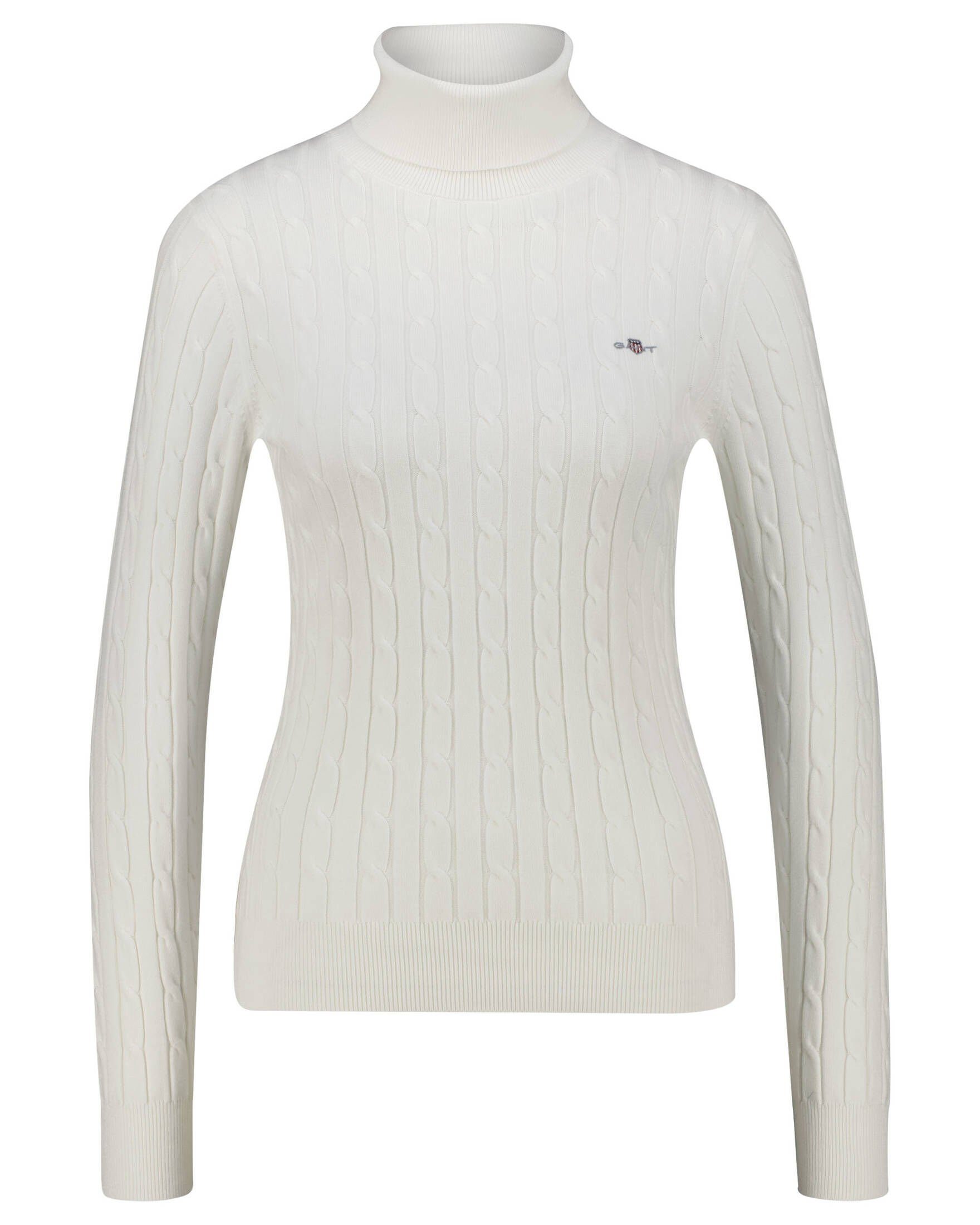 Gant T-Shirt Damen Strickpullover mit Rollkragen (1-tlg) offwhite (20) | Strickpullover
