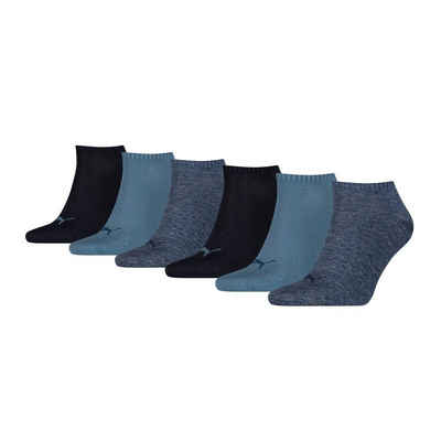 PUMA Sneakersocken Unisex Sneaker-Socken, 6er Pack - ECOM, Logo