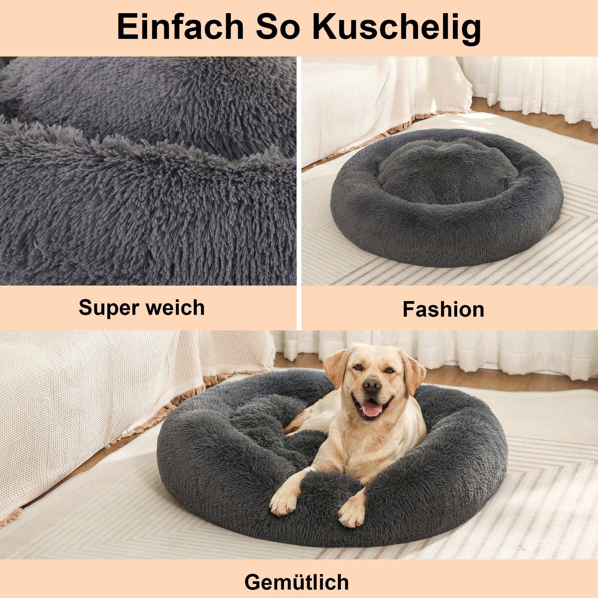 SLPRO Tierbett Hundebett flauschig & waschbar günstig online kaufen