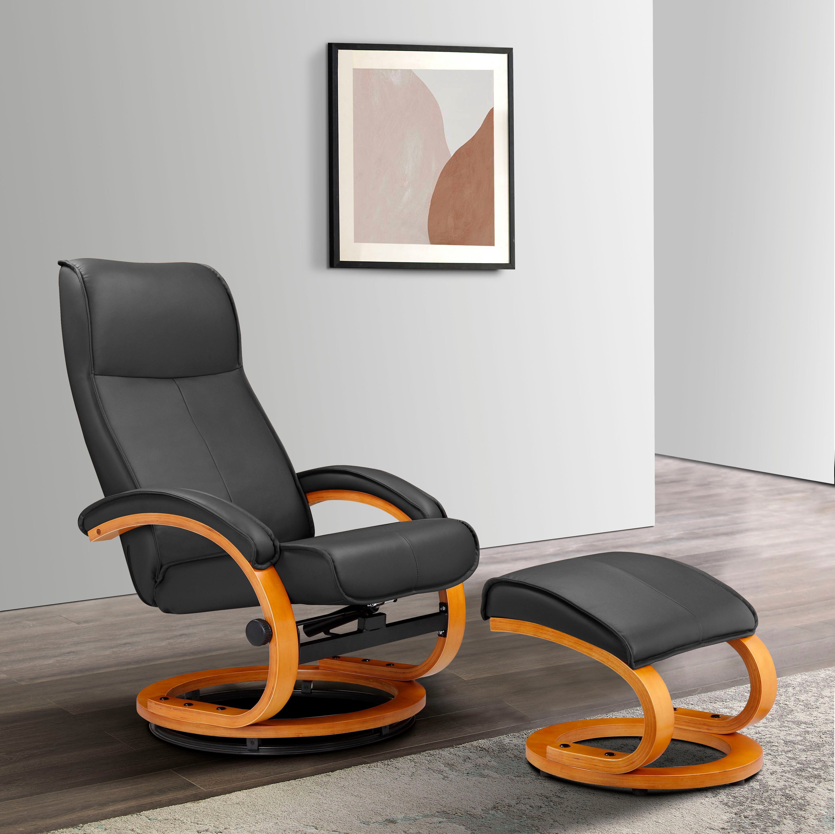 OTTO home Relaxsessel mit Hocker PARIS Naturleder- OTTO. Verlässliche Qualität. (Set, 2-St., bestehend aus Sessel und Hocker), Relaxfunktion, Dreh- und Kippfunktion, Unser Dauertiefpreis