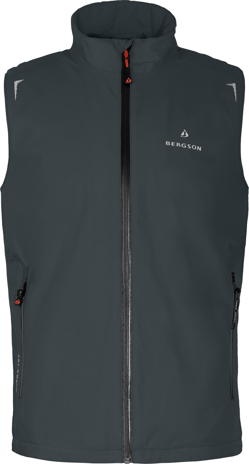 Bergson Regenjacke EGGEN THERMO Weste Herren Regenweste, leicht wattiert, 1 günstig online kaufen