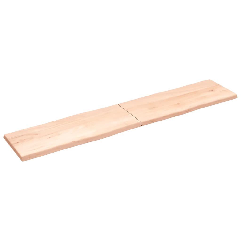 Baumkante (1 furnicato 200x40x(2-4) Massivholz St) Unbehandelt cm Tischplatte
