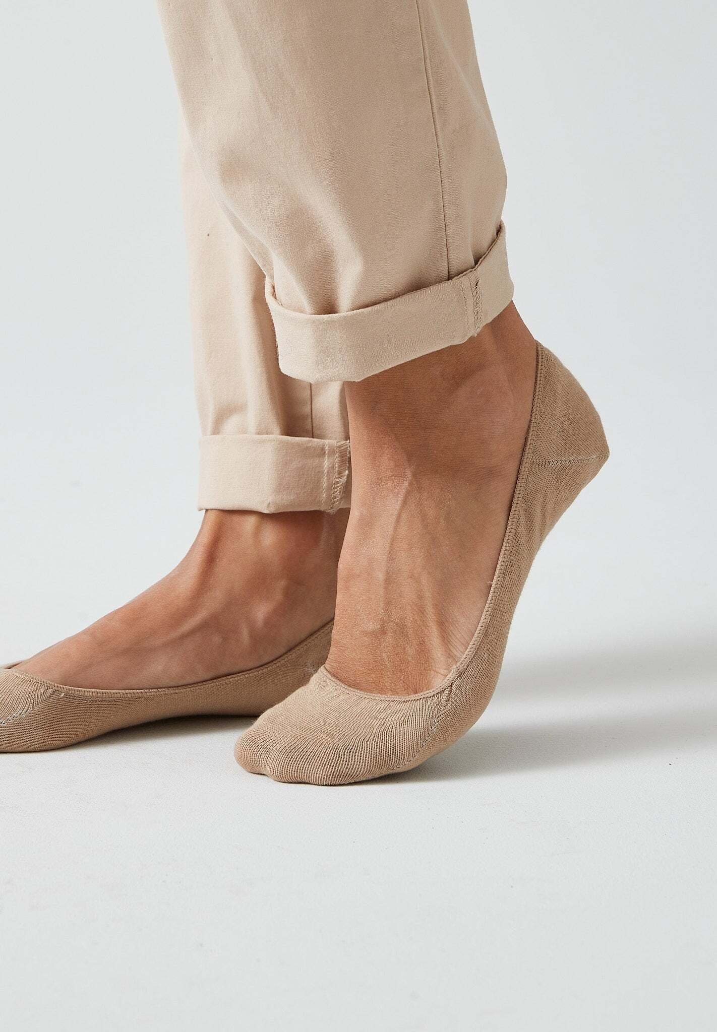 SNOCKS Füßlinge Loafer Socken Ballerina Socken (6-Paar) aus Bio-Baumwolle, perfekt für Ballerinas