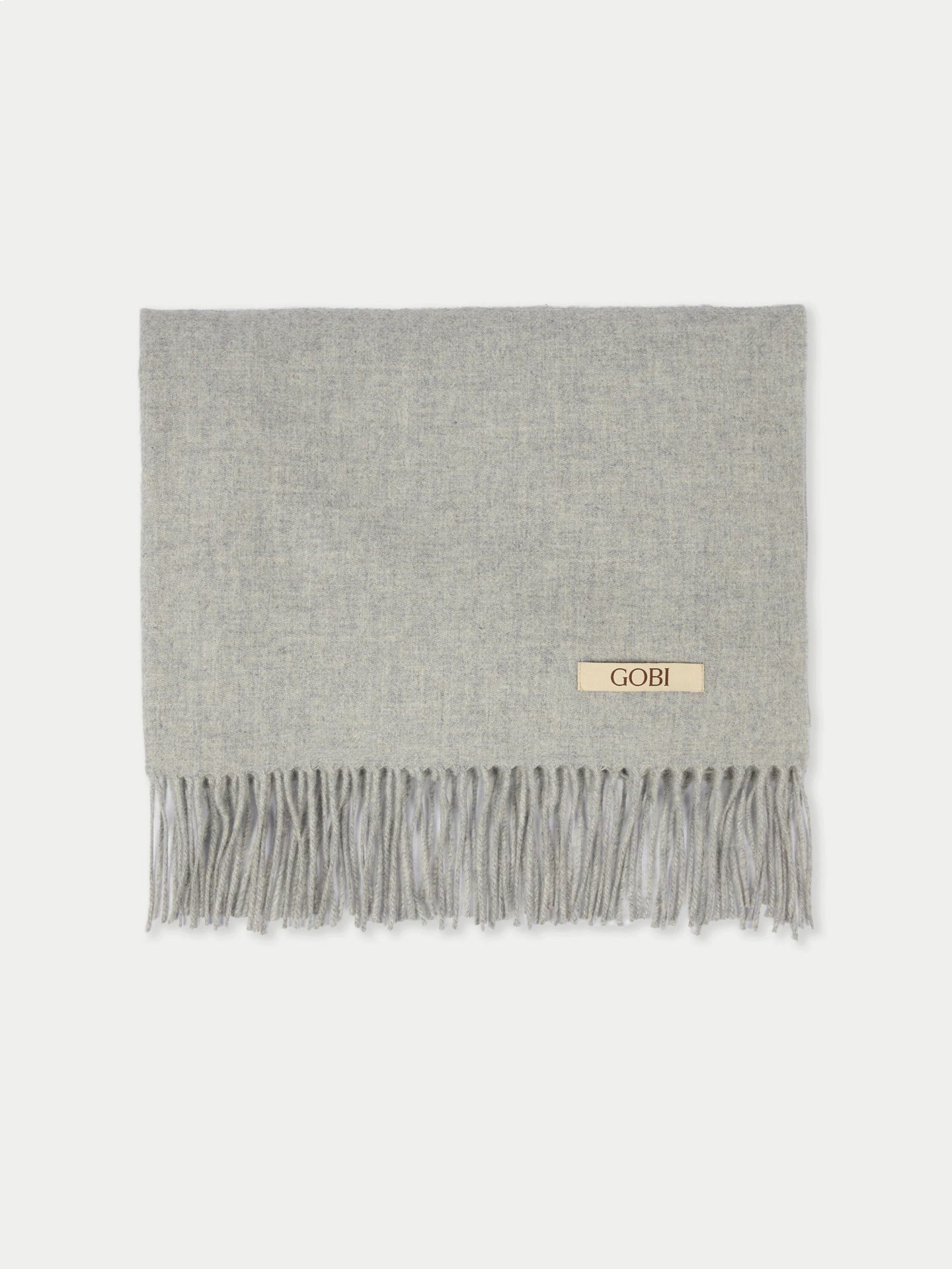 GOBI Cashmere Strickschal Weiter Fransenschal