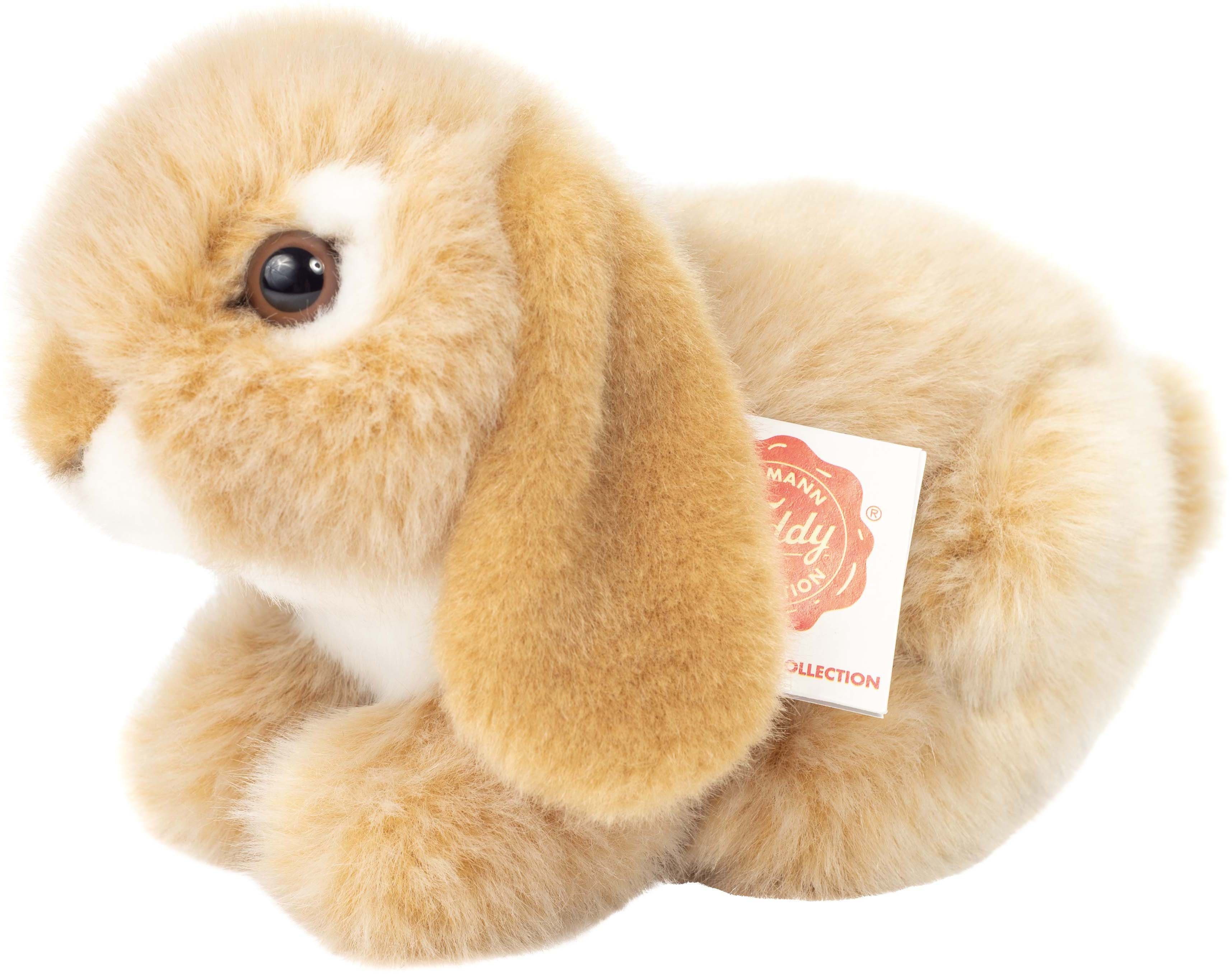 Teddy Hermann® Kuscheltier Widderkaninchen 18 cm, beige, zum Teil aus recyceltem Material