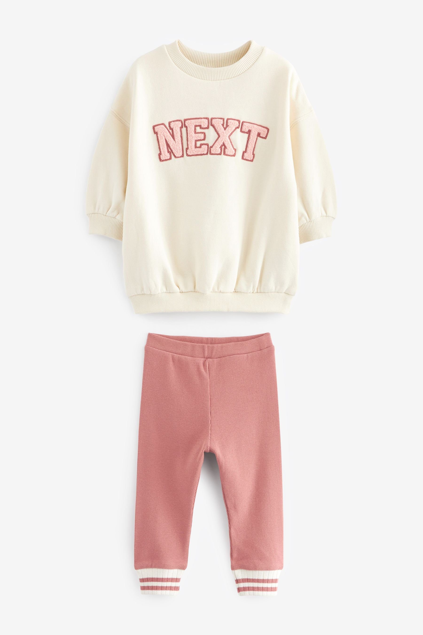 Next Shirt & Leggings Varsity-Sweatshirt und Leggings im Set (2-tlg)