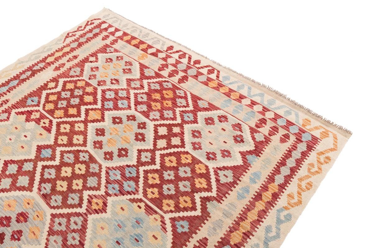 Kelim Afghan 3 mm Handgewebter rechteckig, Nain Trading, Orientteppich Höhe: Orientteppich, 207x288