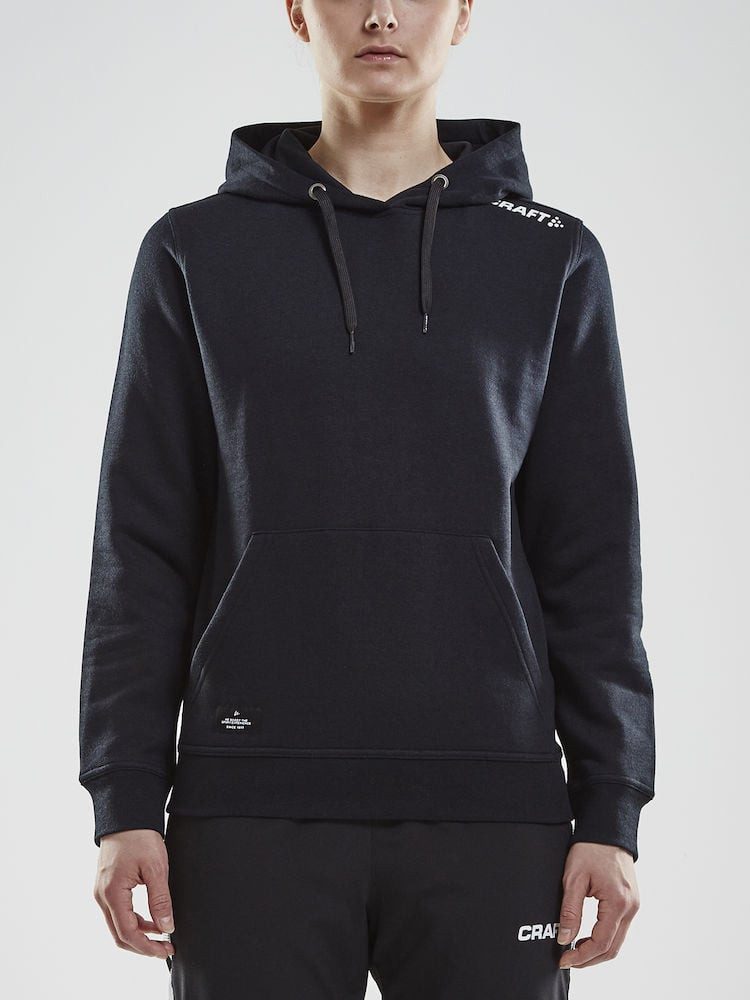 Craft Kapuzenpullover Hoodie Community (athletische Passform) schwarz Damen