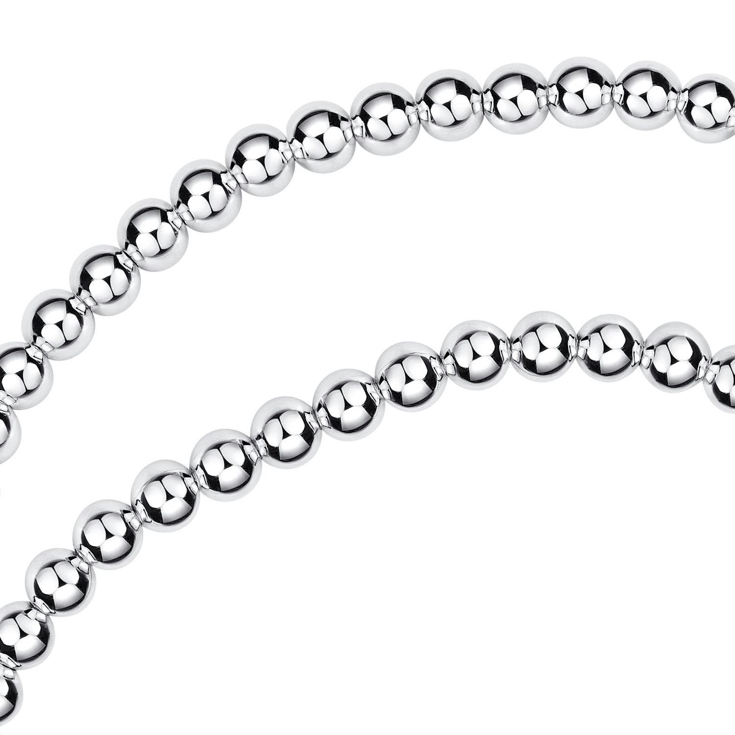 Materia Armband Damen Silber Kugelarmband elastisch SA-129, 925 Sterling Silber – Bild 3 von 4
