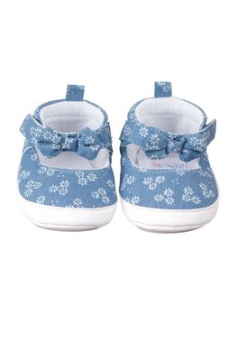 Sterntaler® Babysandale Blumen Krabbelschuh (1-tlg., Baby Hausschuhe bedruckt, Babyschuhe weich gefüttert) Babysandalen mit rutschfester Sohle, Krabbelschuhe Baby