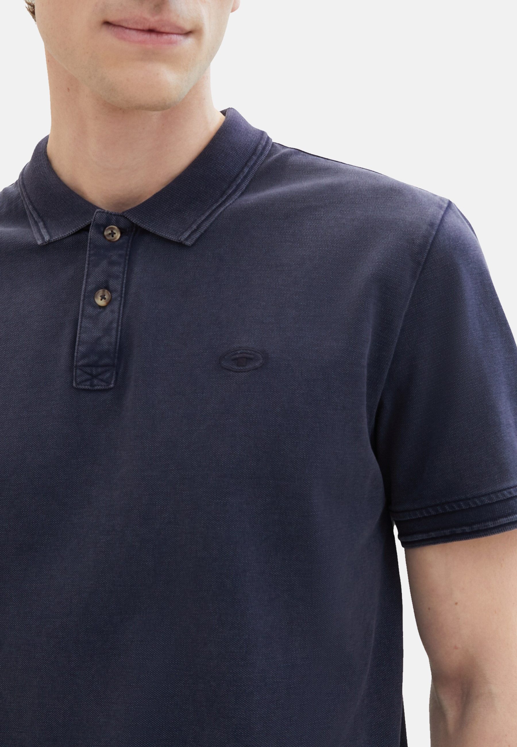 TOM TAILOR Poloshirt Poloshirt Kurzarmshirt mit Polokragen (1-tlg., 1)
