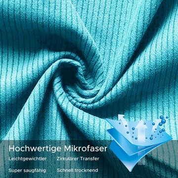 MAGICSHE Sporthandtuch Microfaser Doppelseitiges Fleece-Handtuch Absorbierend, (2-St)