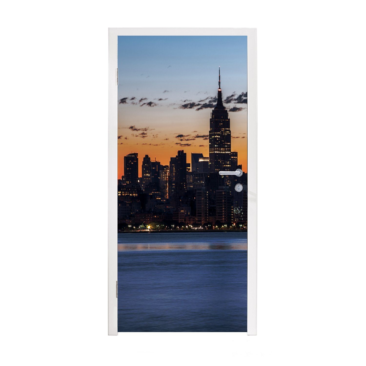MuchoWow Türtapete New York - Amerika, Matt, cm St), für 75x205 Türaufkleber, bedruckt, Fototapete Tür, Skyline (1 