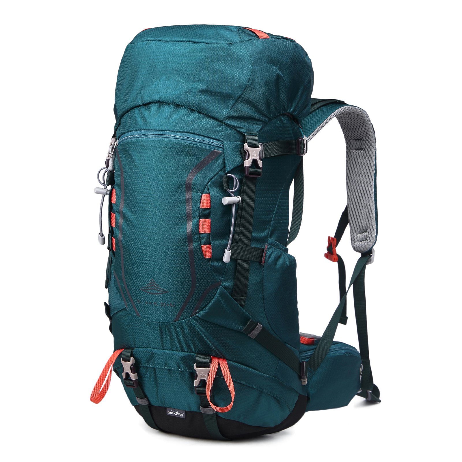 TAN.TOMI Wanderrucksack 35L (30L+5L) Großer Wanderrucksack mit Rückenbelüftung (Einschließlich Regenschutz), mit Regenschutz für Outdoor Reisen Camping Trekking
