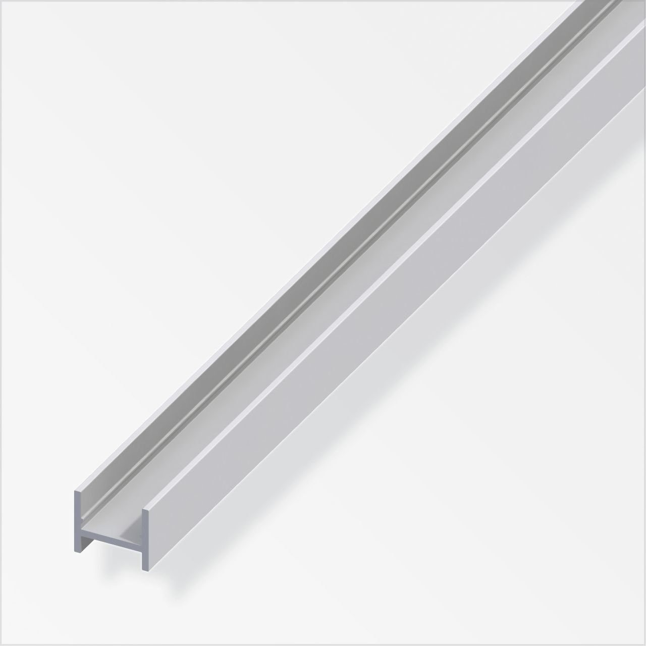 Thumbnail - alfer Abdeckprofil alfer H-Profil 1 m, 14 x 16.5 x 1.5 mm Aluminium