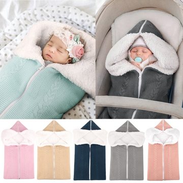 XDeer Babyschlafsack Baby Schlafsack Decke für Kinderwagen Wickeldecke Wickelwickel, Blanket,Warmer Schlafsack mit Baumwollflaum für Babys