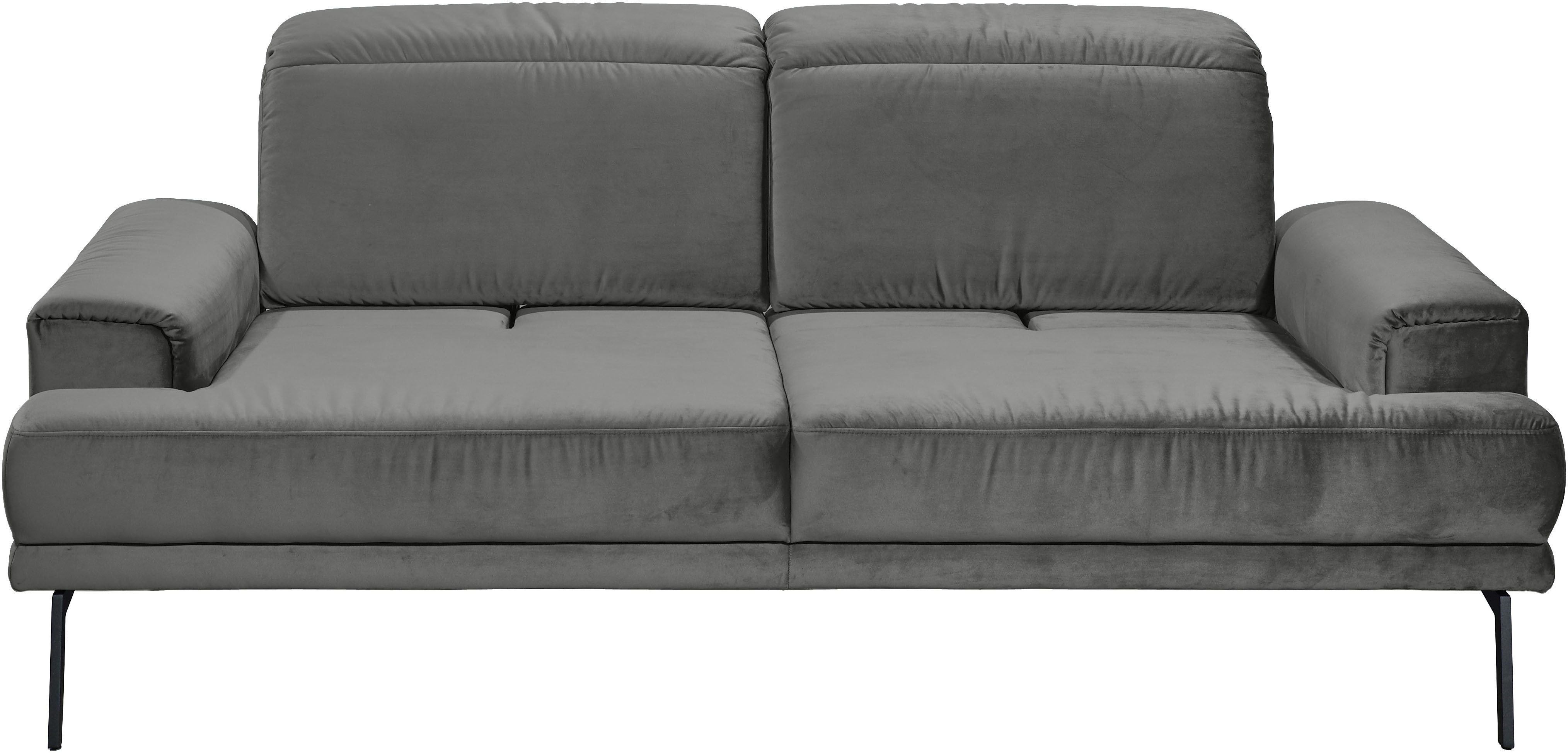 Musterring 2-Sitzer MR 4580, inkl. Kopf- und Sitztiefenverstellung, Fuß schwarz, B198 x T103 cm