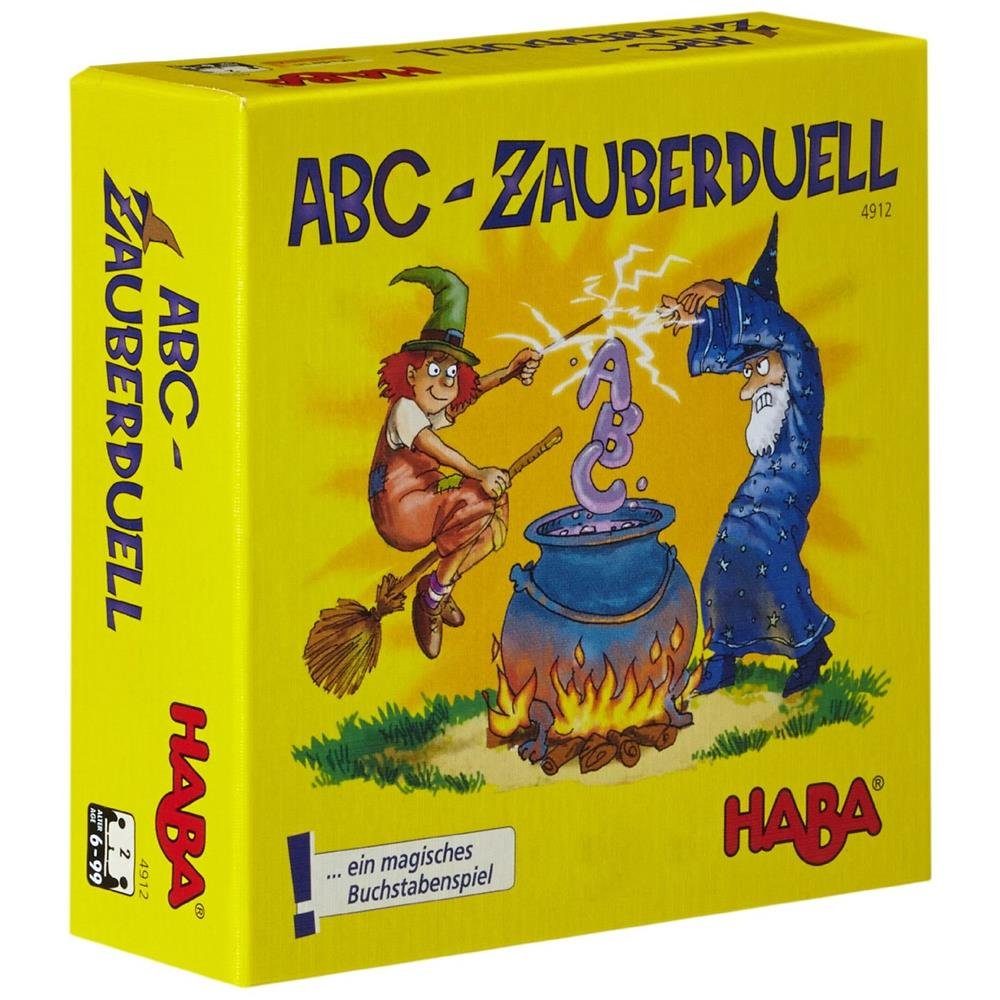 Haba Spiel, ABC Zauberduell, Lernspiel ab 6 Jahren Buchstabenlernen mehrfarbig