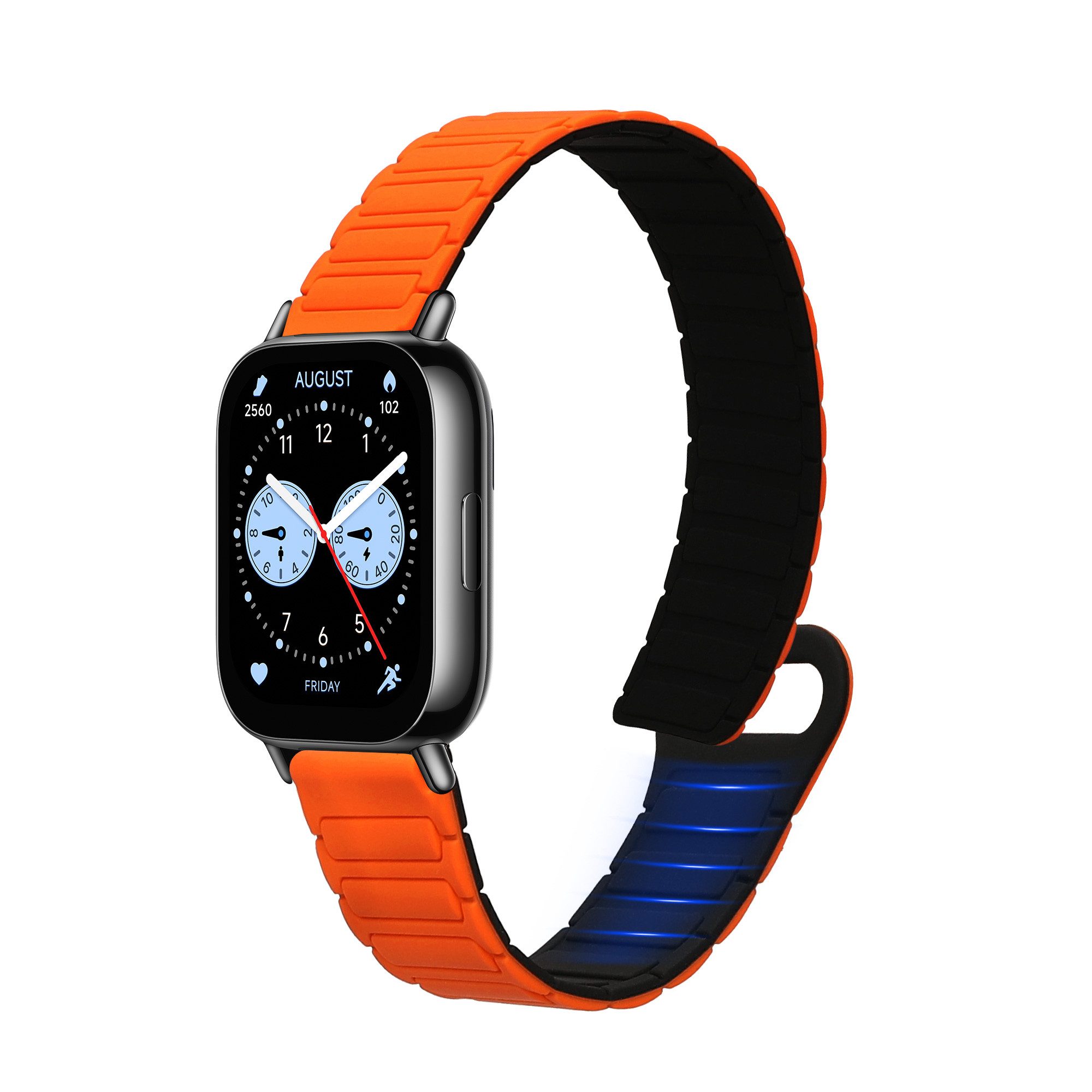 kwmobile Ersatzarmband für Huawei Redmi Watch 5 Active / Watch 5 Lite Armband Smartwatch, 1-tlg., Fitnesstracker Silikon Band mit Magnetverschluss