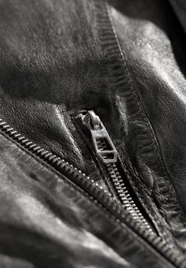 Milestone Lederjacke MSLacona Antaillierte Passform, Extra softes Leder mit leichtem vintage Effekt