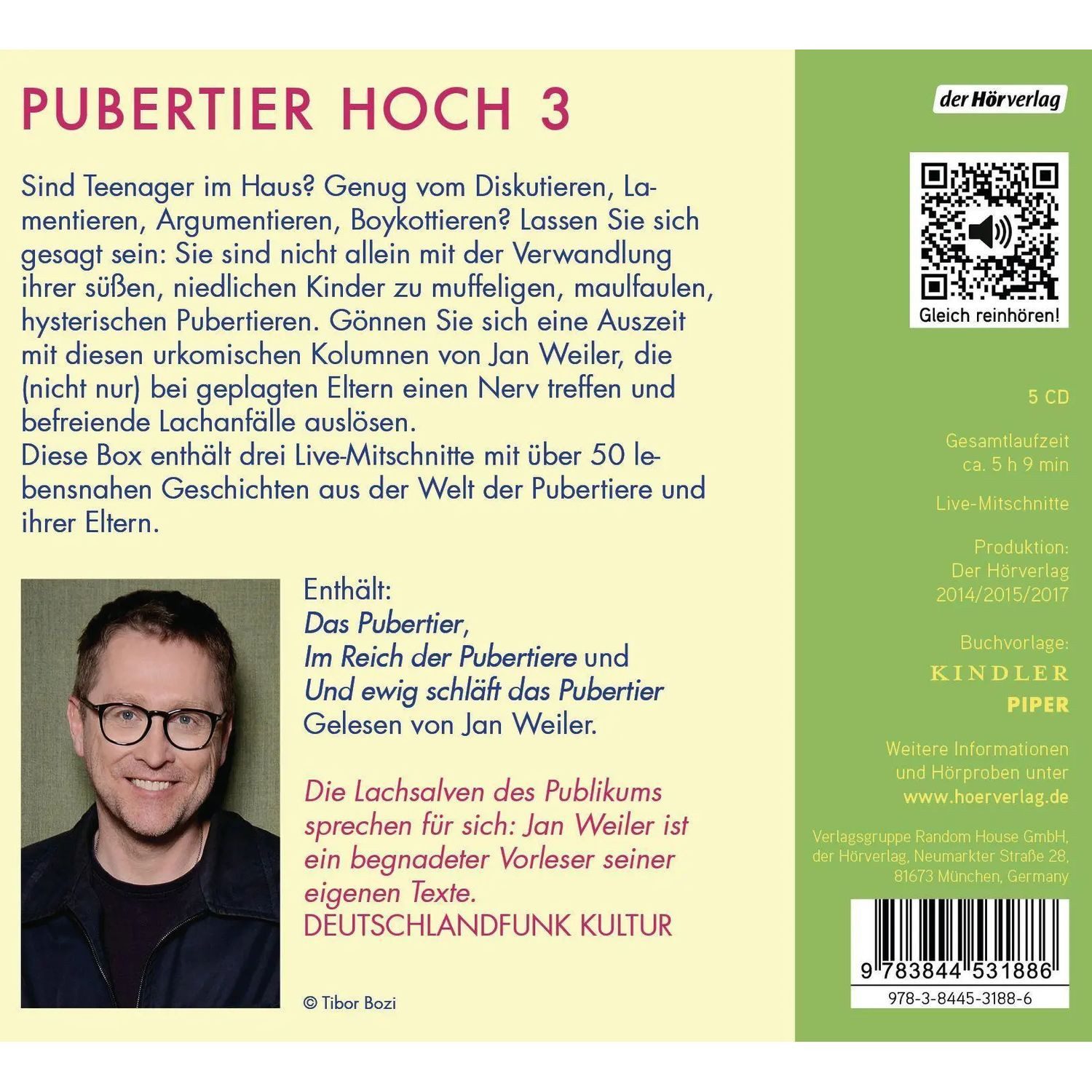 Der HörVerlag Hörspiel Die ganze Welt der Pubertiere. Drei Titel in einer Box
