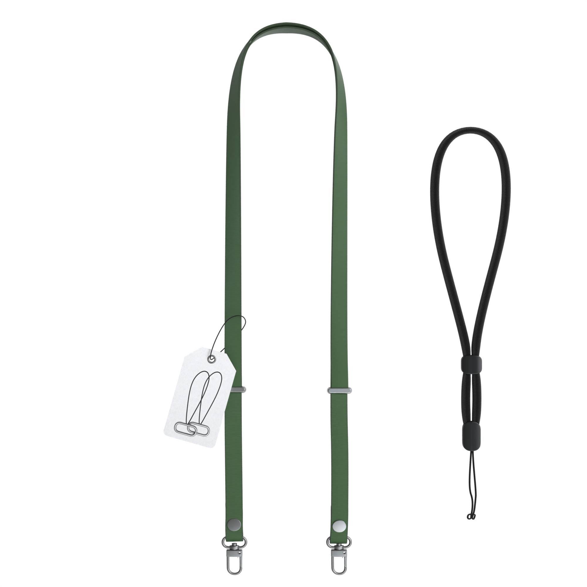 EAZY CASE Schulterriemen Handykette magnetisch Universal für alle Modelle Handykette mit Magnetverschluss und flexibler Länge, modern in Grün