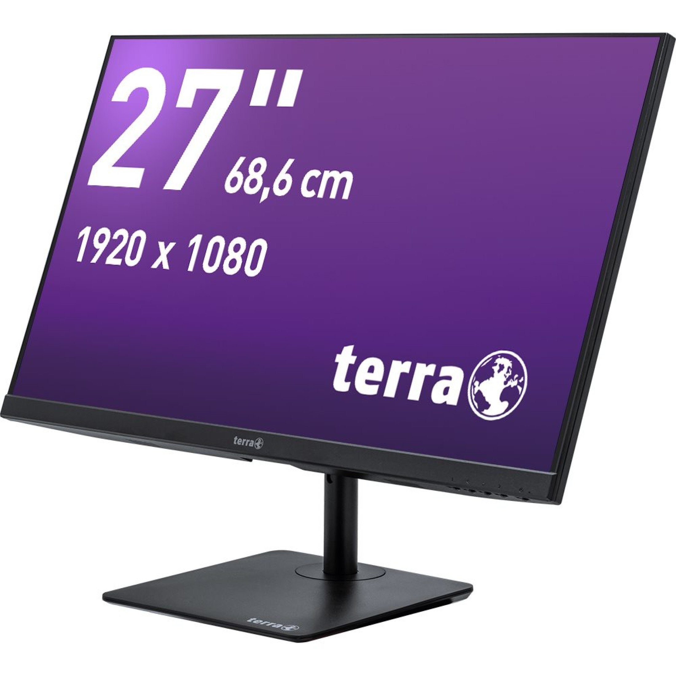 WORTMANN AG Terra LED 2727W HA LED black HDMI DP 5ms 300 cd/m² TFT-Monitor (1920 x 1080 px, 5 ms Reaktionszeit, VA LED, 5ms)