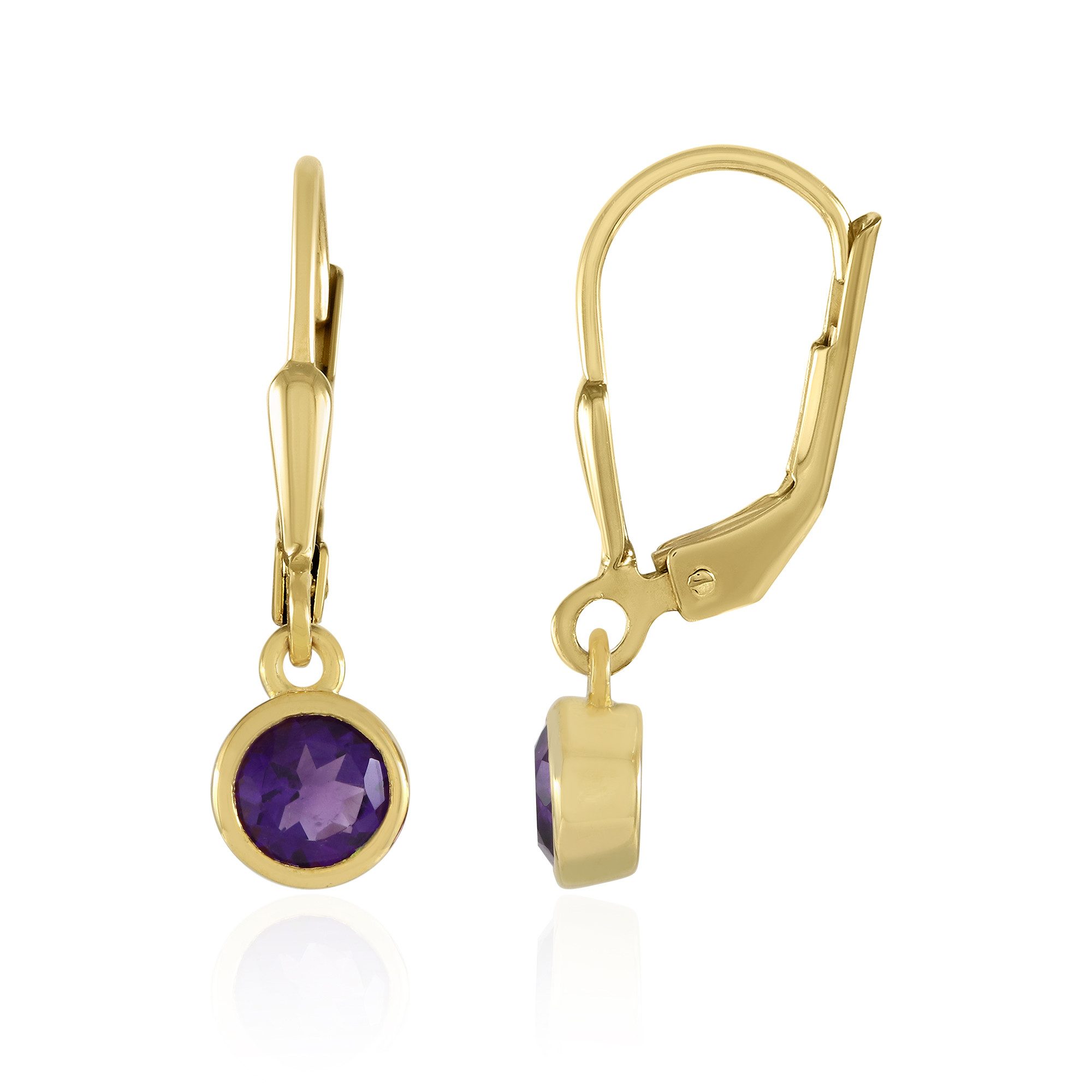 Cavill Ohrring-Set Cavill Echtschmuck Ohrringe Damen 0,87 ct Amethyst 925 Silber (2-tlg)