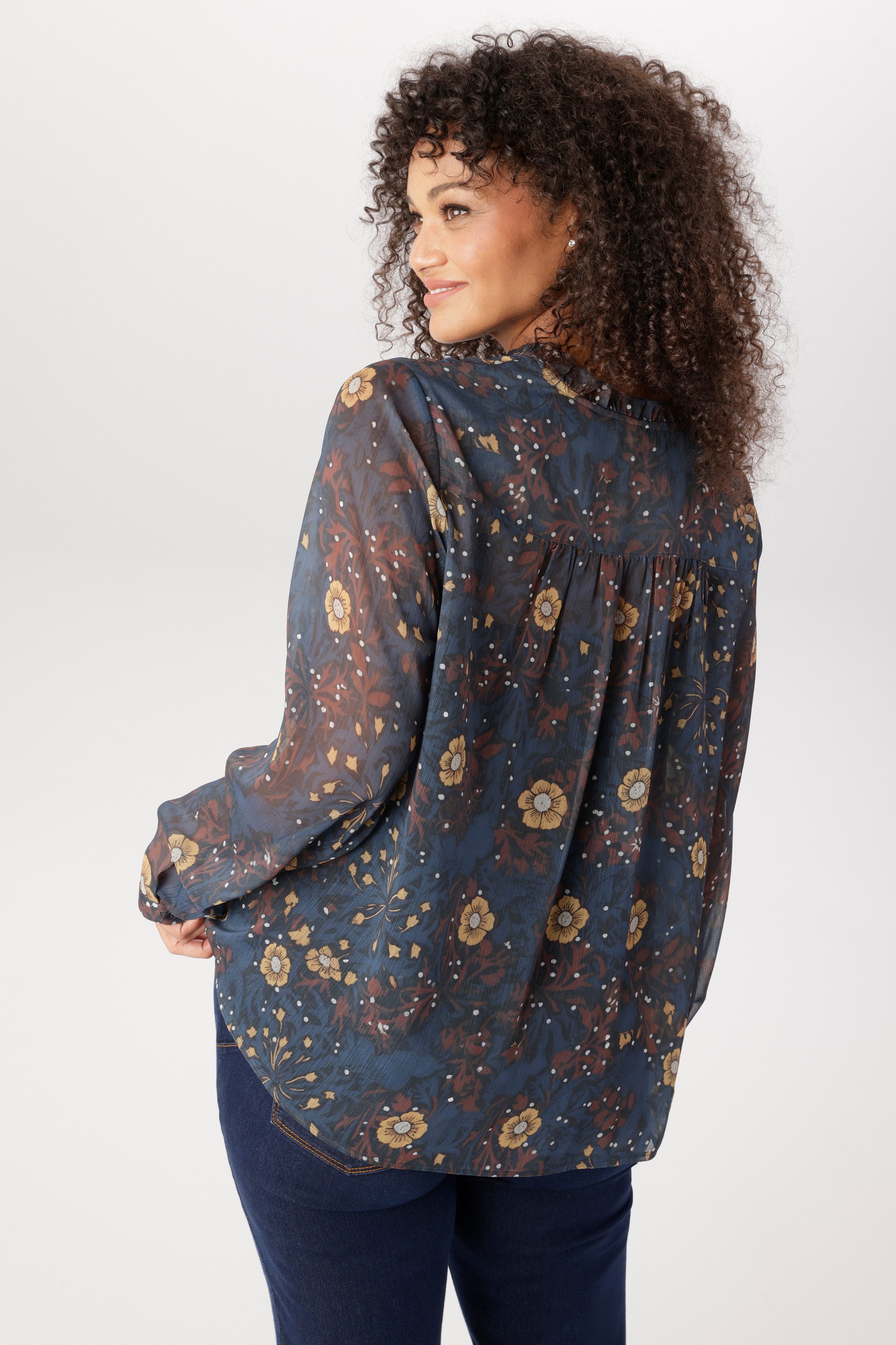 Aniston PLUS Schlupfbluse mit Blumen Muster - NEUE KOLLEKTION
