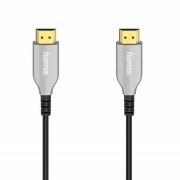 Hama 20m HDMI-Kabel Lang Anschluss-Kabel Optisch Video-Kabel, HDMI, (2000 cm), AOT 4K UHD Full HD TV 3D HD TV LED LCD OLED Plasma vergoldete Stecker