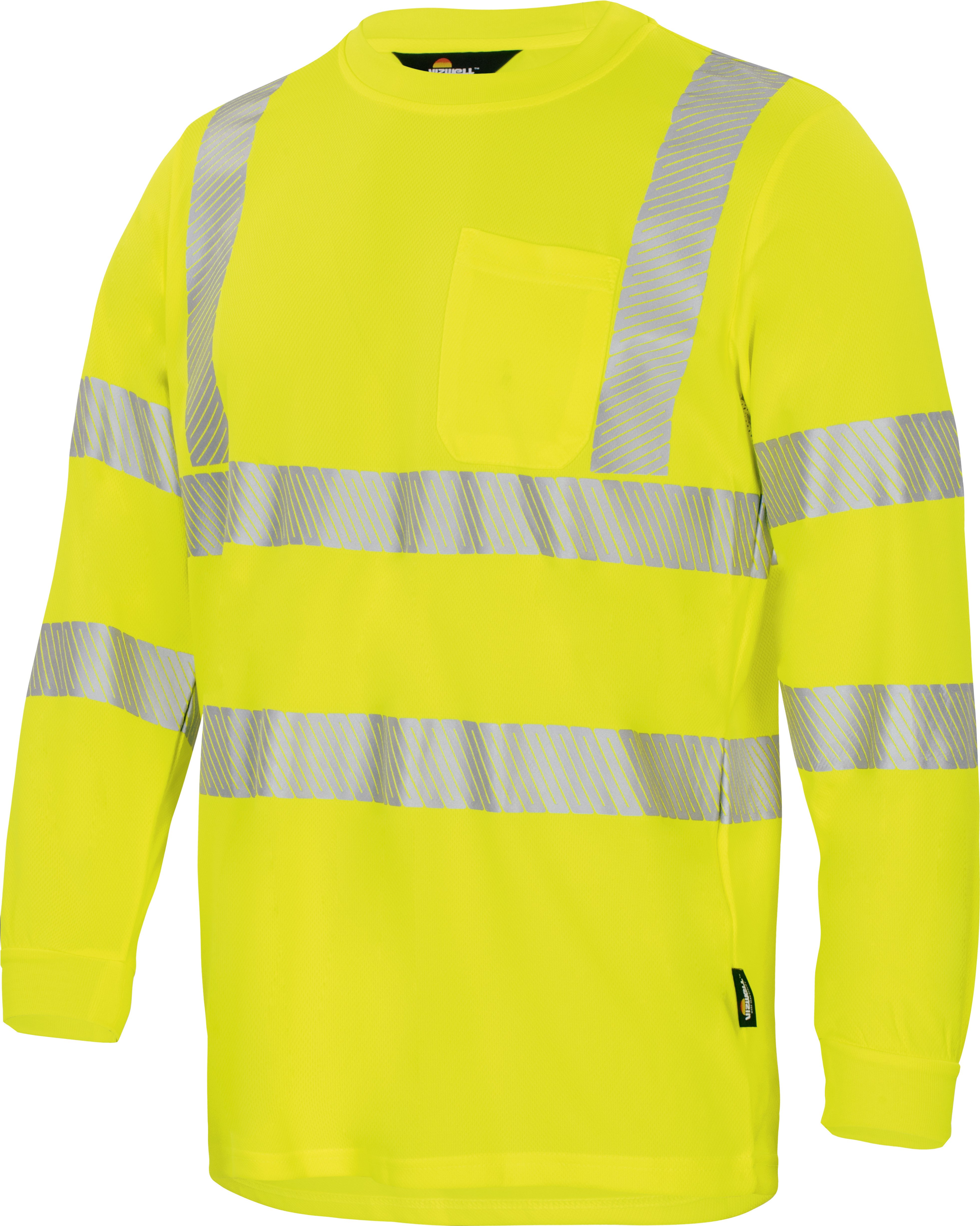 vizwell Langarmshirt Warnschutz Langarm-Shirt mit UV Schutz und Coolpass sehr strapazierfähig und schnell trocknend – Bild 3 von 5