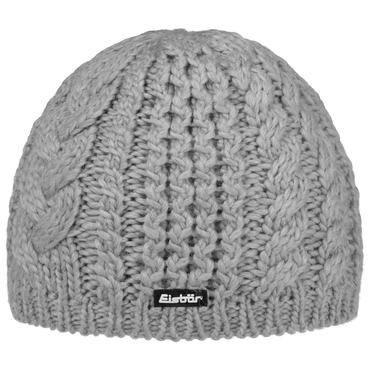 Eisbär Beanie (1-St) Strickmütze mit Futter