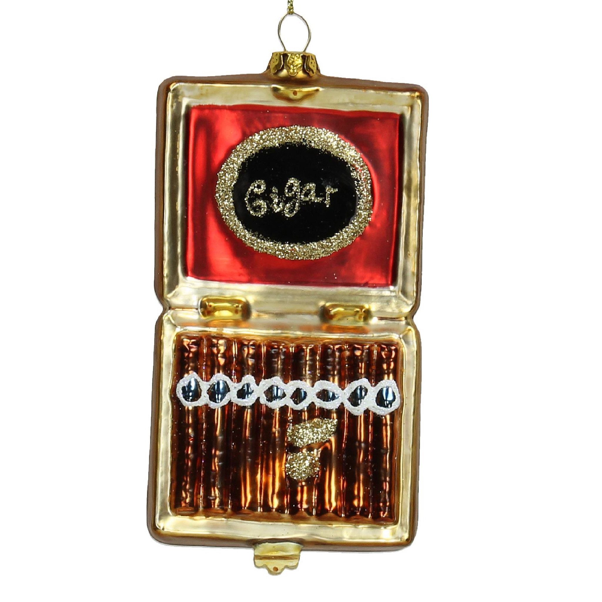 HD Collection Christbaumschmuck, Christbaumschmuck 12,7cm Glas Zigarren Fig günstig online kaufen