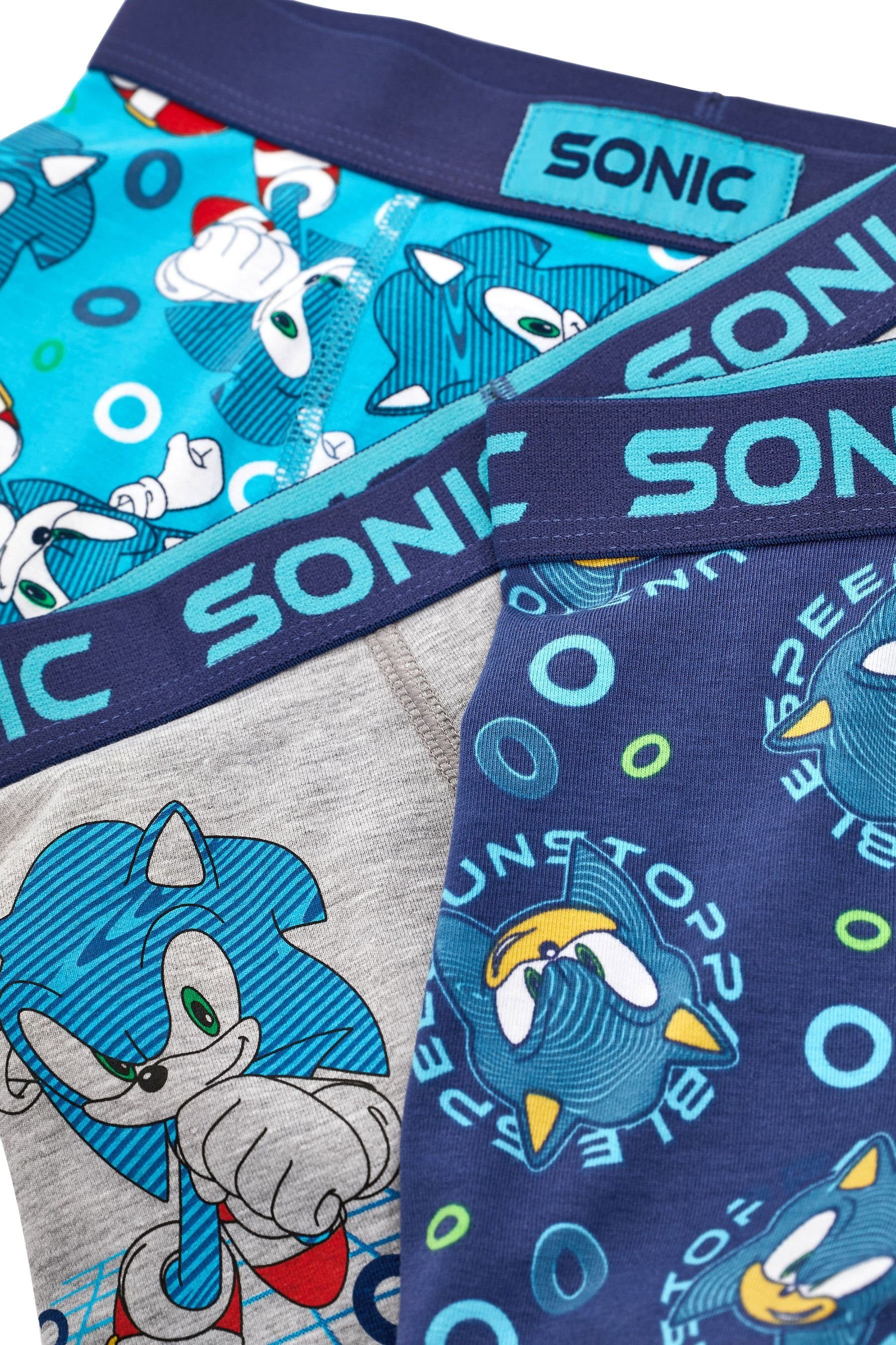 Sonic 3er-Pack (3-St) im Unterhosen Trunk Blue Next