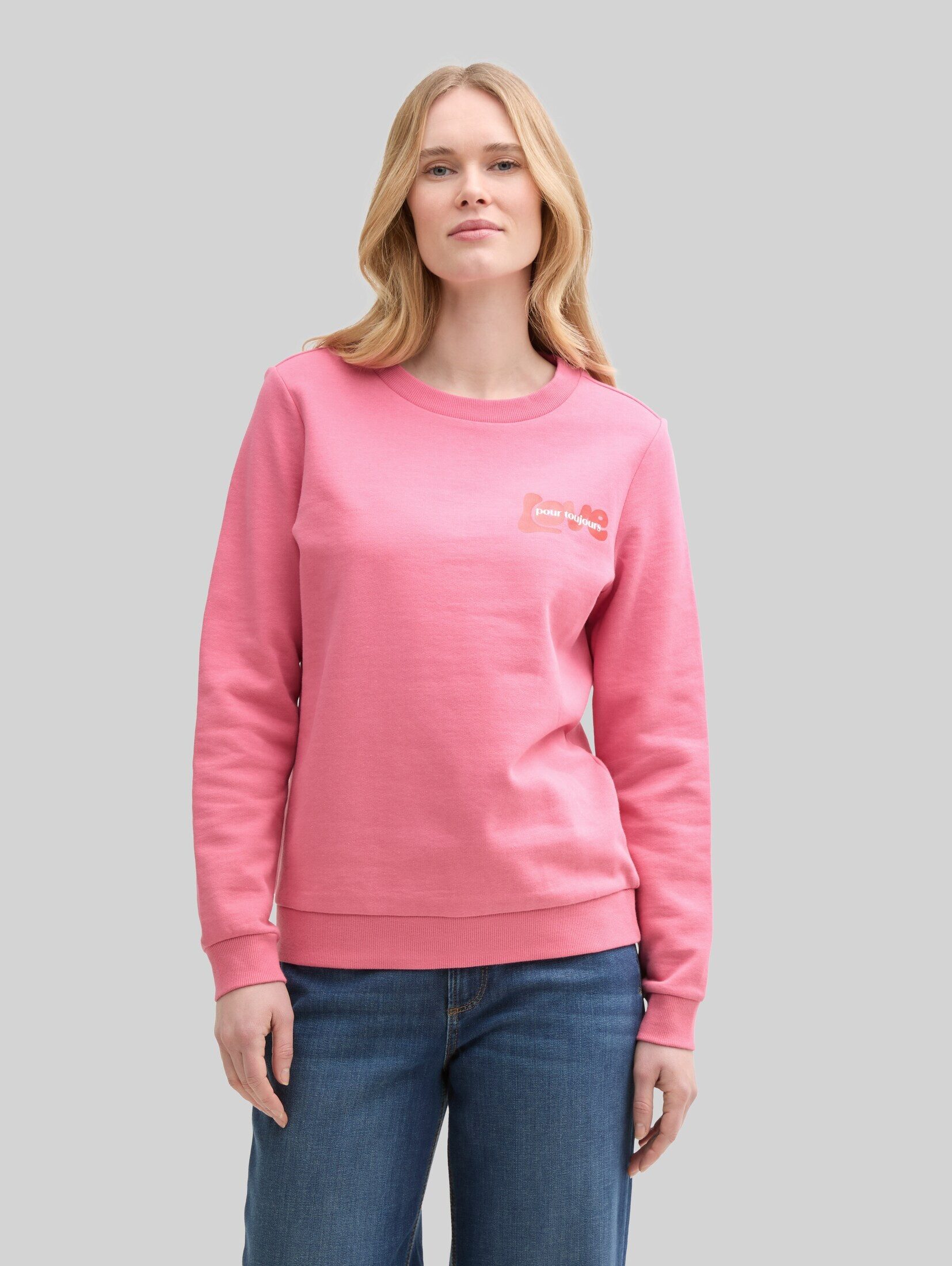 TOM TAILOR Sweatshirt Strick & Sweatshirts Loose Fit Sweatshirt mit Print