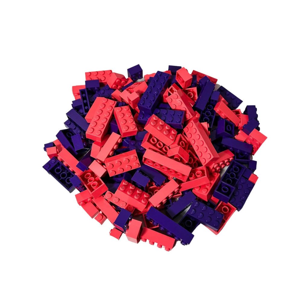 LEGO® LEGO Steine Rosa/Lila gemischt 200 Teile Spielbausteine