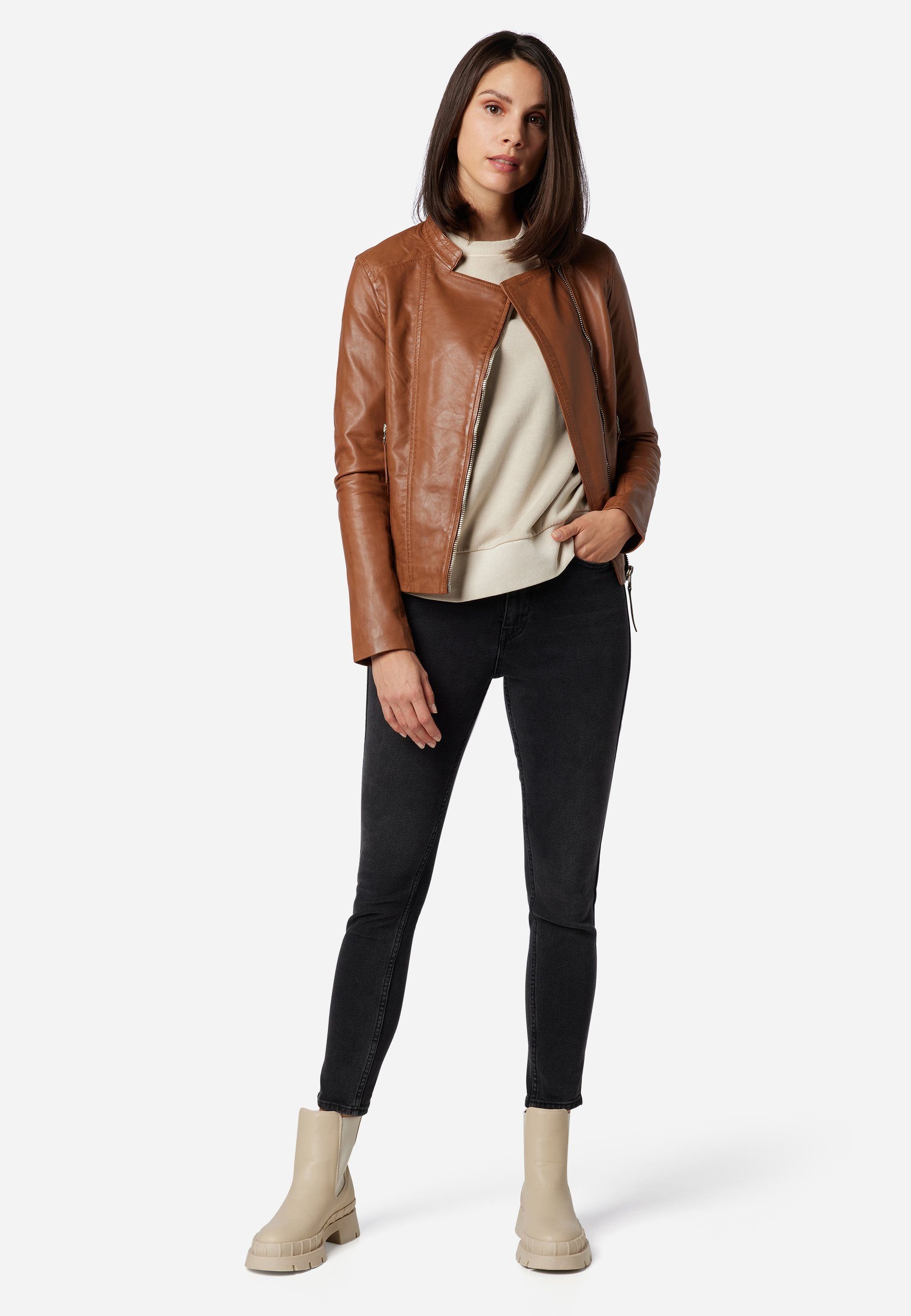 RICANO Lederjacke Raylee hochwertiges Lammleder günstig online kaufen