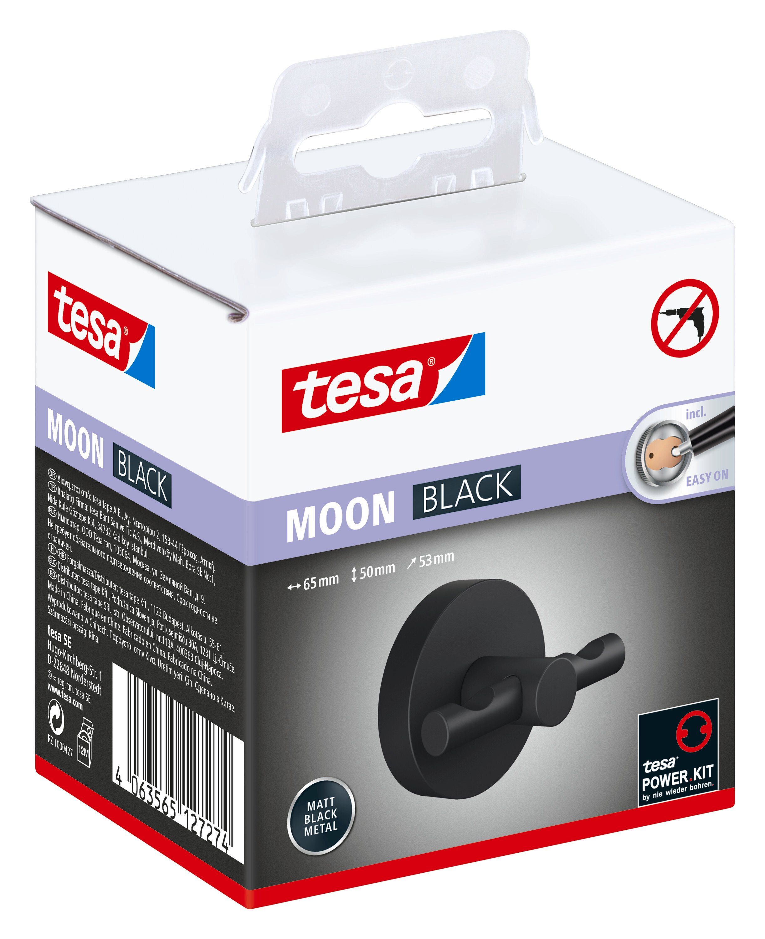 tesa Handtuchhaken MOON Bademantelhaken ohne Bohren günstig online kaufen